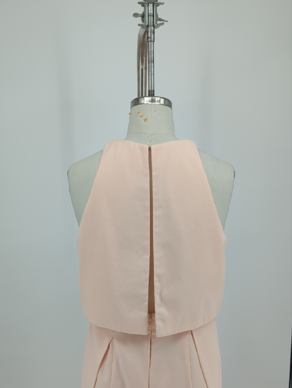 Jill Stuart Popover Wide Leg Overlay Jumpsuit Blush Pink size 6 minimalist - Picture 3 of 11
